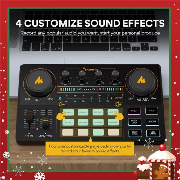 Podcast Equipment Bundle Audio mixer All-in-One Podcast Production Studio - Picture 4 of 5